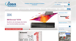 Desktop Screenshot of codis.com.tn