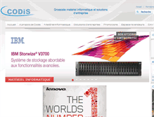 Tablet Screenshot of codis.com.tn